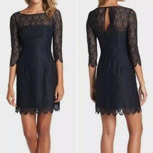 Lilly Pulitzer Hera Lace Dress Navy Mini 4